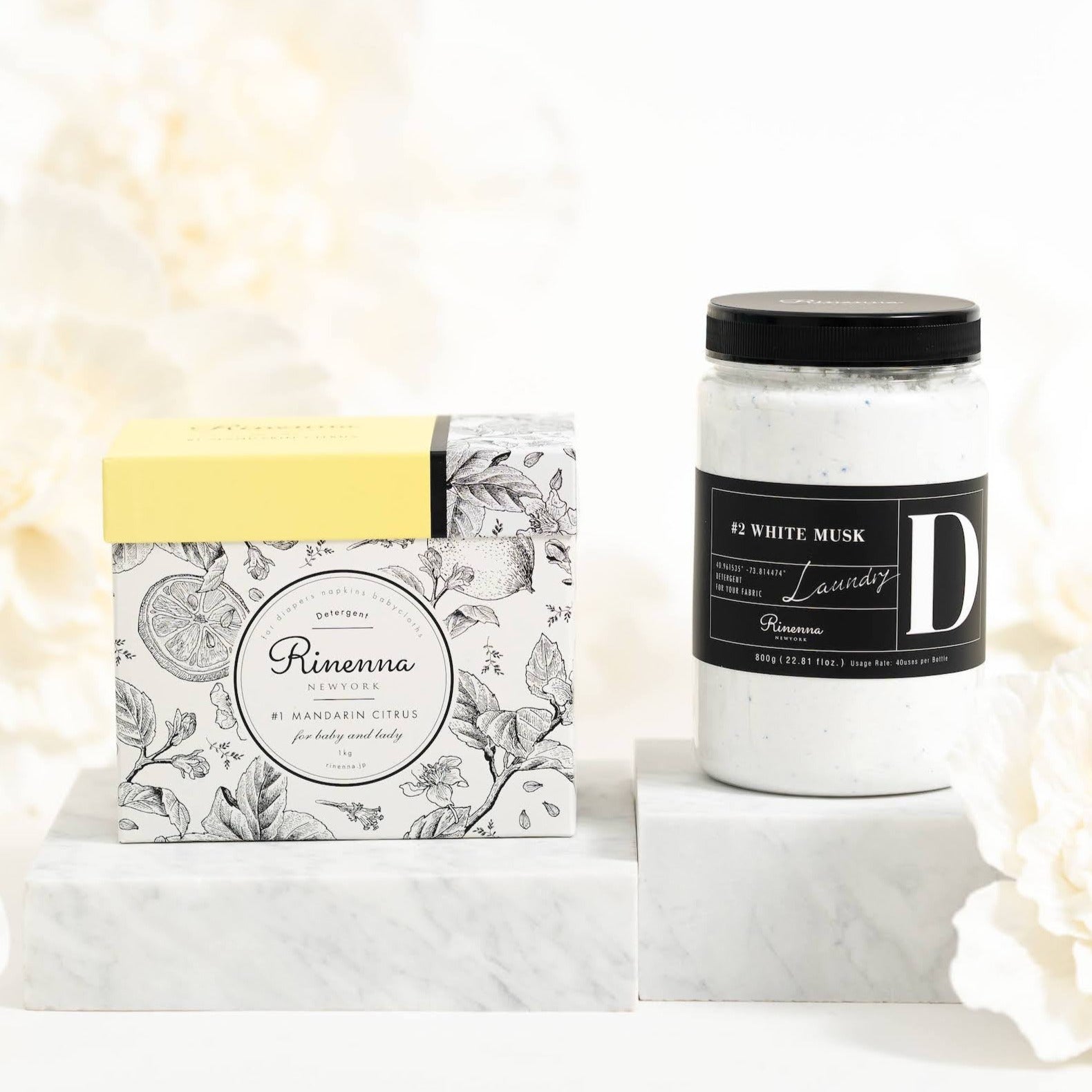 洗濯用洗剤 Rinenna ♯2 WHITE MUSK 800g 2セット ギフト】Rinenna#1と