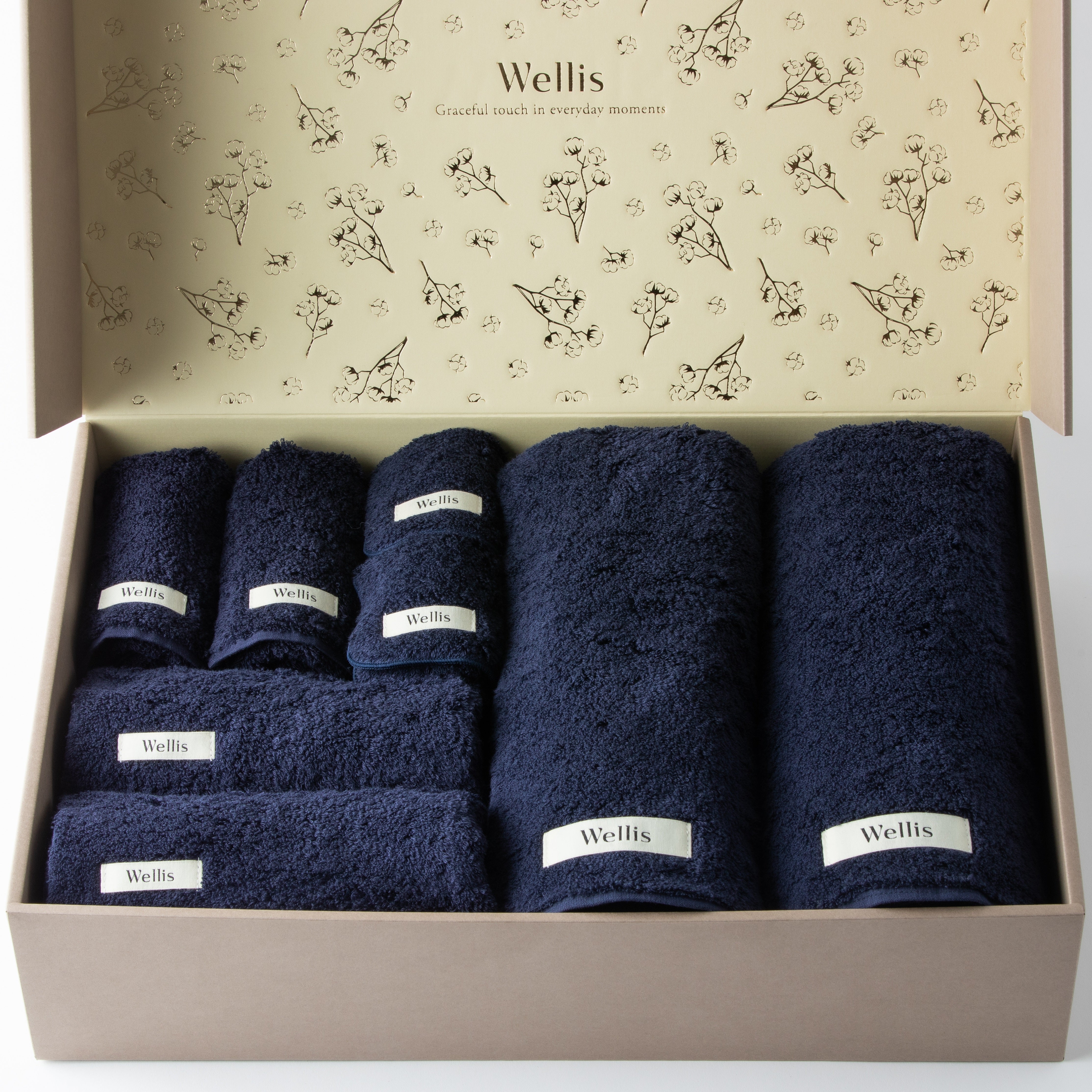 wellis バス、フェイス、、ウォッシュ、ハンカチタオル　フルセット Wellisフルセット – Gift × Gift
