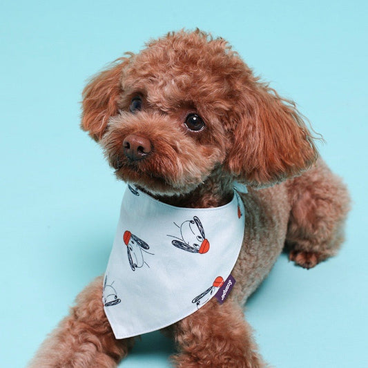 即納【scamper】HELLO DOG BANDANA