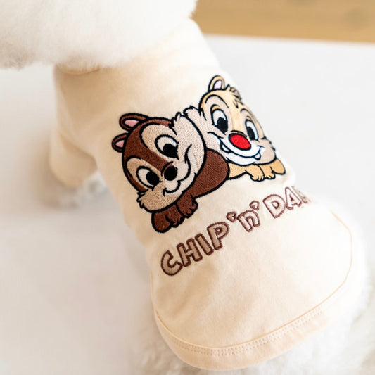 ※予約販売【DA】disney friends  embroidery raglanT(チップ&デール)