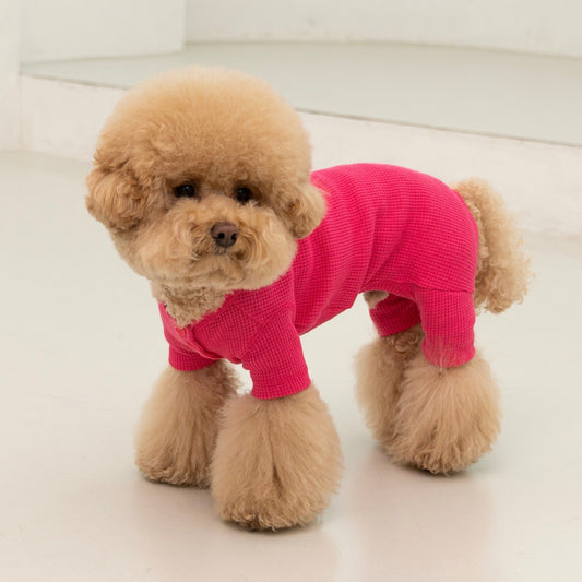 ※予約販売【DA】ワッフルオールインワン(マゼンタピンク)