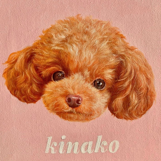 ※予約販売【draw pet】my pet 油絵絵画《オプション》（名前記入）