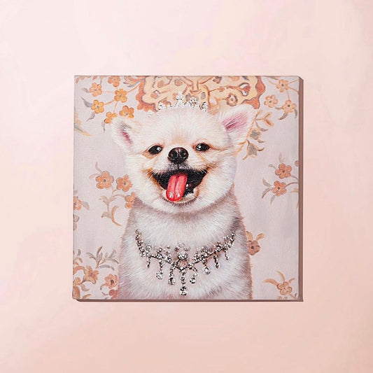 ※予約販売【draw pet】my pet 油絵絵画《オプション》（背景を単色以外に変更）