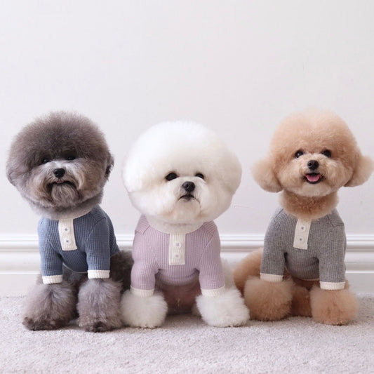 ※予約販売【Chiot】BEBE WAFFLE T-shirt（Blue/Pink/Gray）