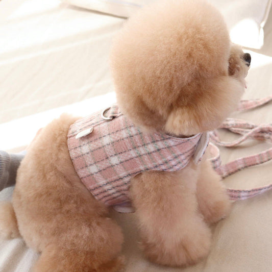 ※予約販売【Chiot】French walk harness（Pink）