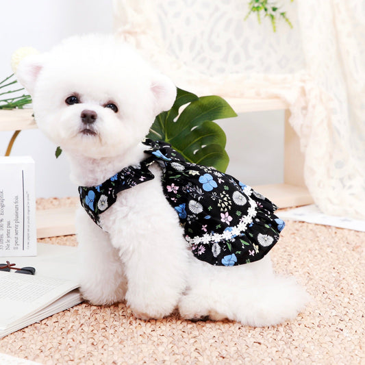 ※予約販売【GET BACK】サンシャインフラワーレースワンピース(ブラック)