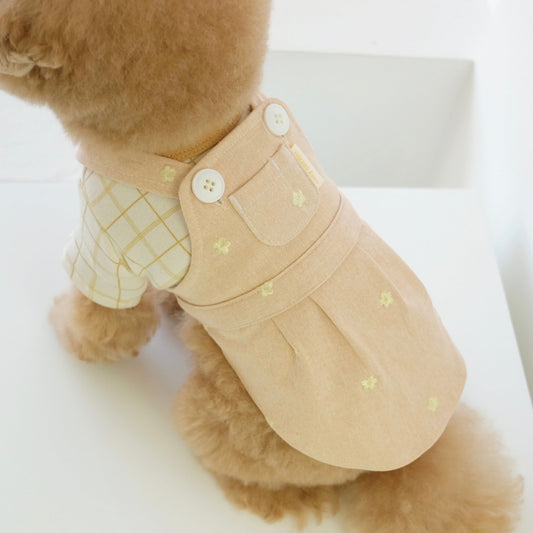 即納【cosy corner】Daisy Cotton Skirt（Pink Beige）