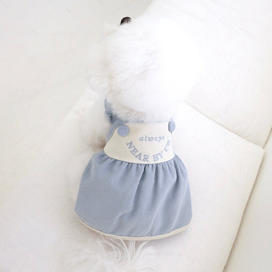 ※予約販売【near by us】corduroy one piece（Blue）