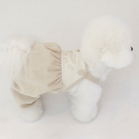 ※予約販売【near by us】corduroy romper（Beige）