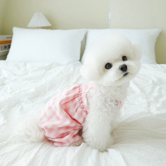 ※予約販売【noutti】twinkle check overalls (pink)
