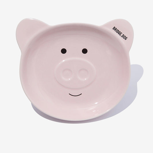 ※予約販売【BRIDGE.DOG】BRIDGE PIGGY DISH（PINK FACE）艶あり