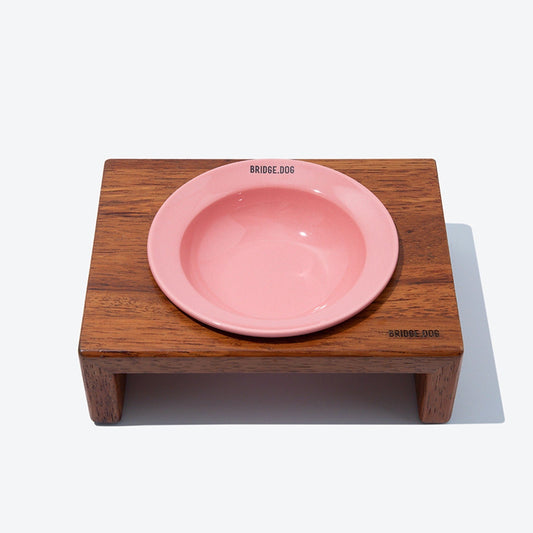 ※予約販売【BRIDGE.DOG】BRIDGE MINI DISH（CORAL PINK）艶あり