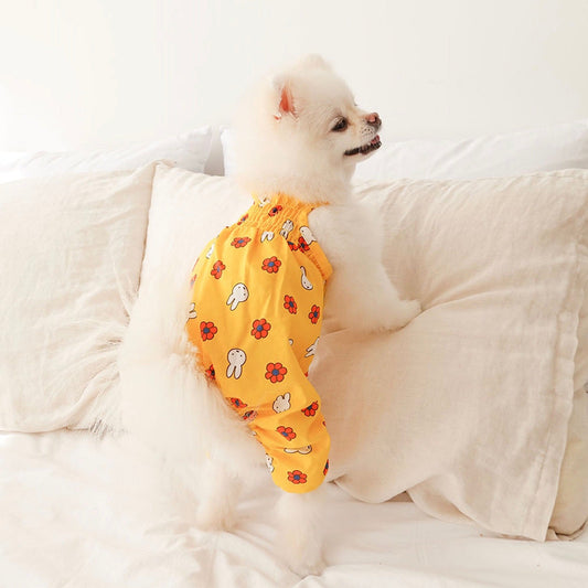 ※予約販売【noutti】Flower Miffy Smork overalls