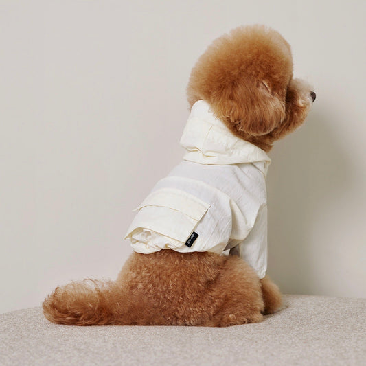※予約販売【small stuff】HOODED ANORAK（BUTTER）