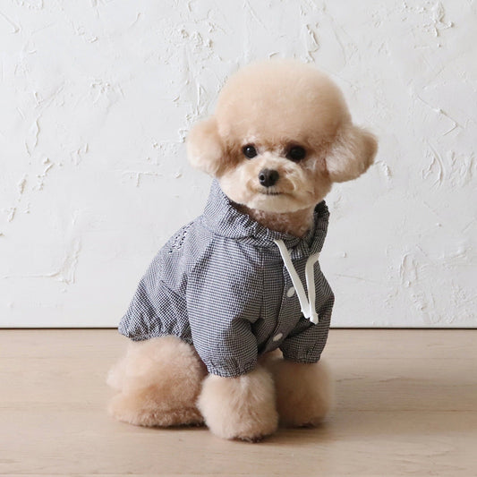 即納【Chiot】Seersucker light jumper（Black）