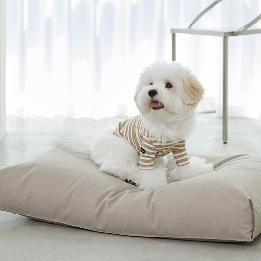 ※予約販売【small stuff】STRIPED T-SHIRT（BEIGE）