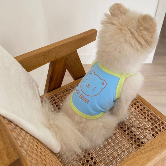 ※予約販売【Bonjour TOU-TOU】Cooling Hi bear sleveless（Blue）