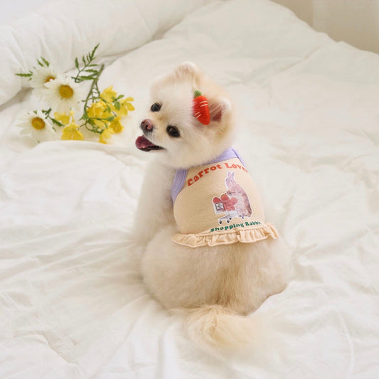 ※予約販売【noutti】carrot lover crop top（Beige）