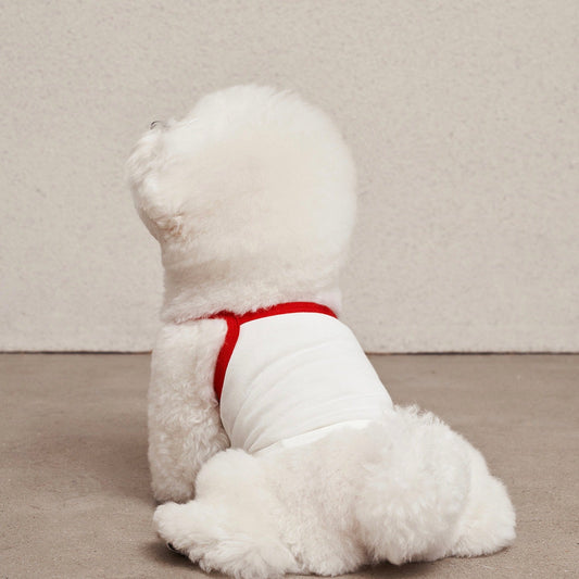 ※予約販売【small stuff】AIRY LOGO SLEEVELESS（WHITE）