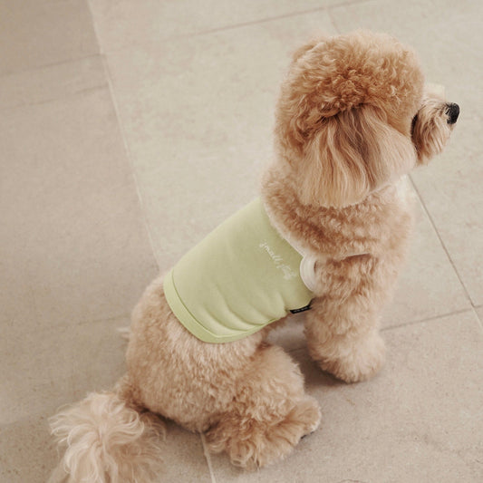 ※予約販売【small stuff】AIRY LOGO SLEEVELESS（PALE GREEN）