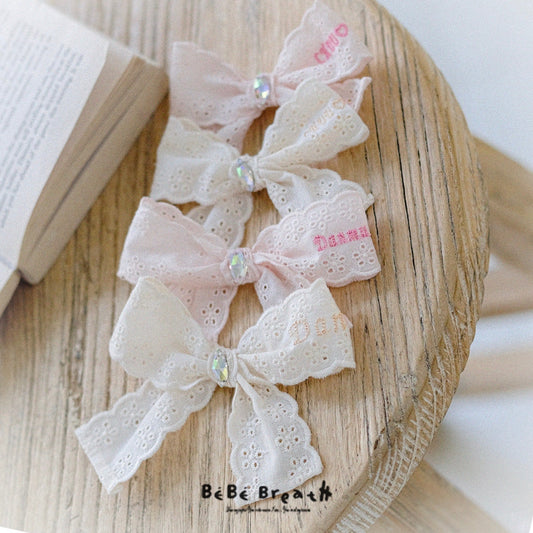 ※予約販売【BeBe Breath】bijou name ribbon brooch