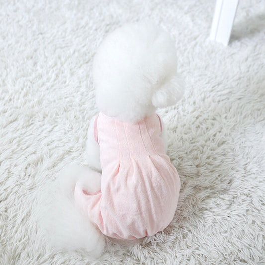 ※予約販売【near by us】autumn terry romper（pink）