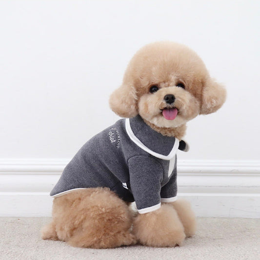 ※予約販売【Chiot】powder knit half zip-up（charcoal）