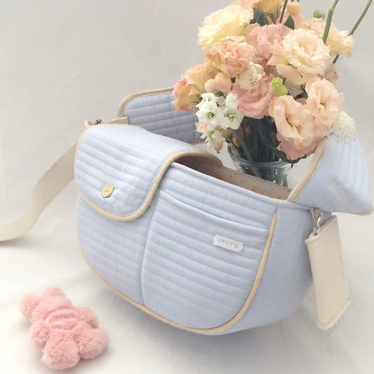 ※予約販売【seoru】vintage heart bag （sky blue）