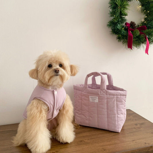 ※予約販売【Bonjour TOU-TOU×The bambi】Candy reversible padding（Violet）