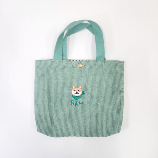 ※予約販売【cherry's cake】うちの子コーデュロイお散歩BAG(全6色)
