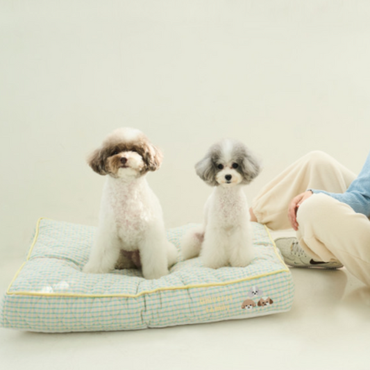 ※予約販売 【ol1dog】 うちの子チェッククッションベッド