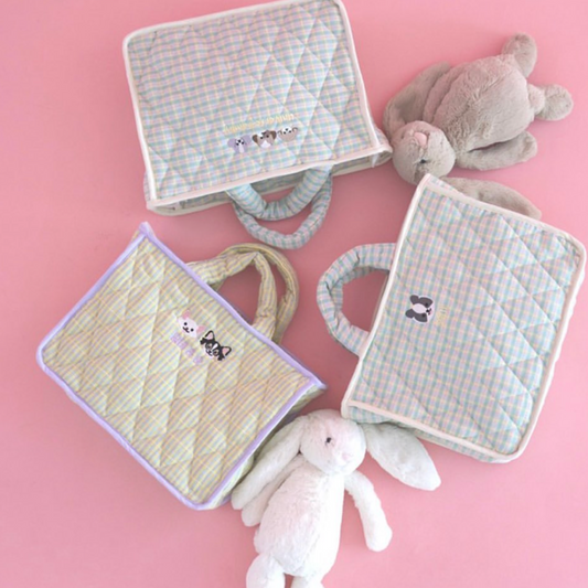 ※予約販売  【ol1dog】うちの子チェックバッグ