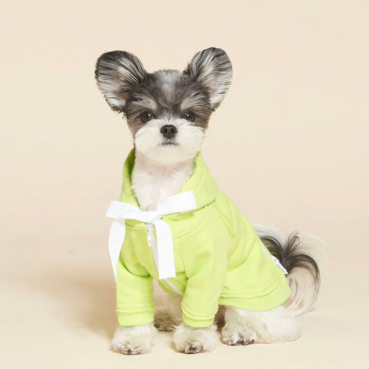 ※予約販売【meaningless】RIBBON VINTAGE HOODIE（Lime）