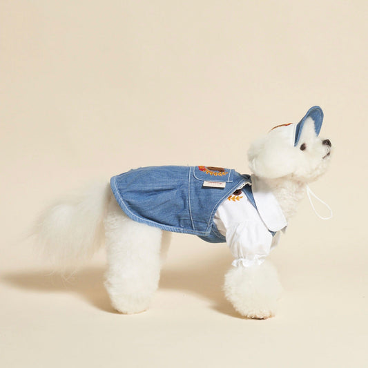 ※予約販売【meaningless】SCHOOL LOOK GOSOMI ONE PIECE（Denim）