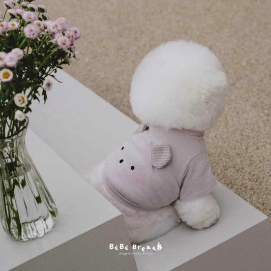※予約販売【BeBe Breath】oui oui T-shirt（Lavender）
