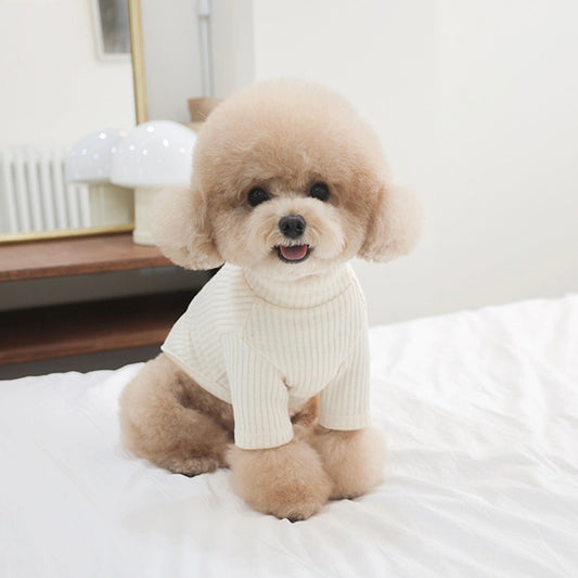 ※予約販売【near by us】basic turtleneck tops（Cream）