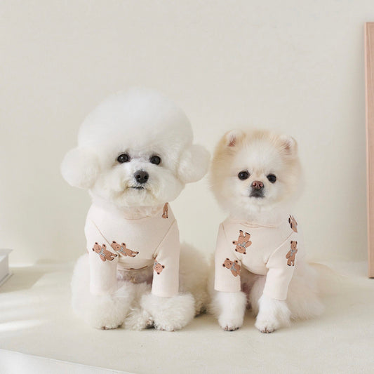 ※予約販売【noutti】Bear Turtleneck T-shirt