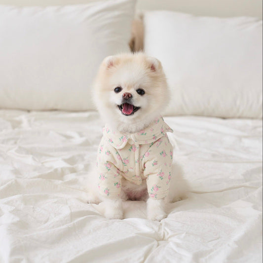※予約販売【noutti】Flower sailer padding（Ivory）