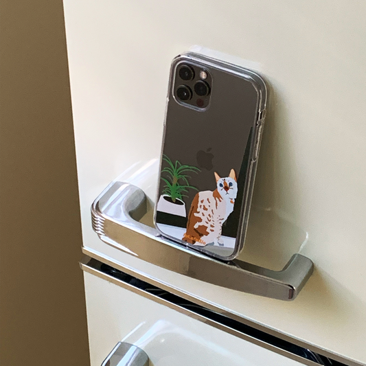 ※予約販売　1匹【fet.studio × URBAN DOG TOKYO】postcard clear Iphone case（1匹）