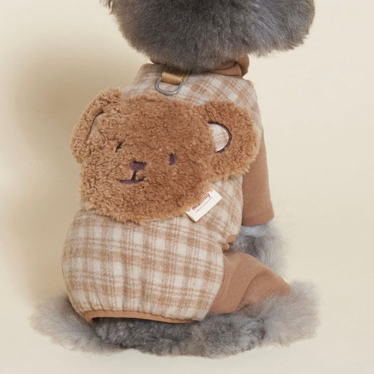 ※予約販売【meaningless】GOSOMI CHECK PADDING ALL IN ONE（Brown）