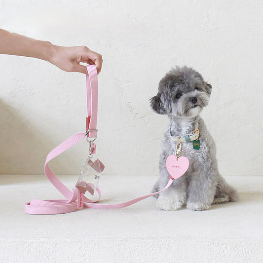 ※予約販売【maison de miu】Pet Color 4Way Lead (Pink / Coral)
