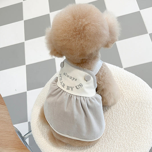 ※予約販売【near by us】corduroy one piece（Gray）