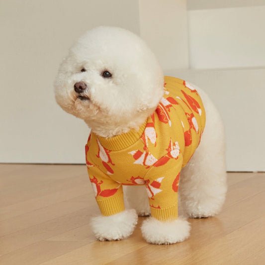 ※予約販売【andblank】Captain Fox Knit（Lemon）