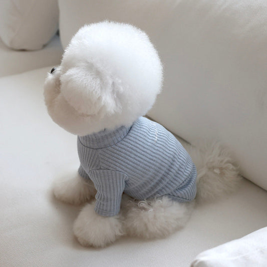 ※予約販売【near by us】basic turtleneck tops（Blue）