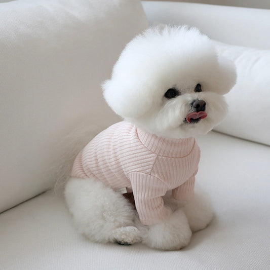 ※予約販売【near by us】basic turtleneck tops（Pink）