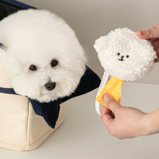 即納【BITE ME】bichon poop bag pouch