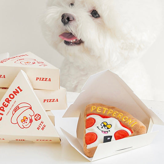 即納【BITE ME】petperoni Pizza Toy