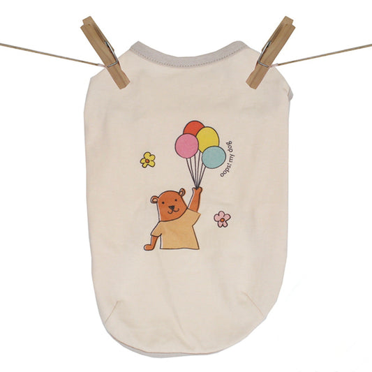 ※予約販売【OOPS! MY DOG】Orga Teddy Tshirt（Beige）