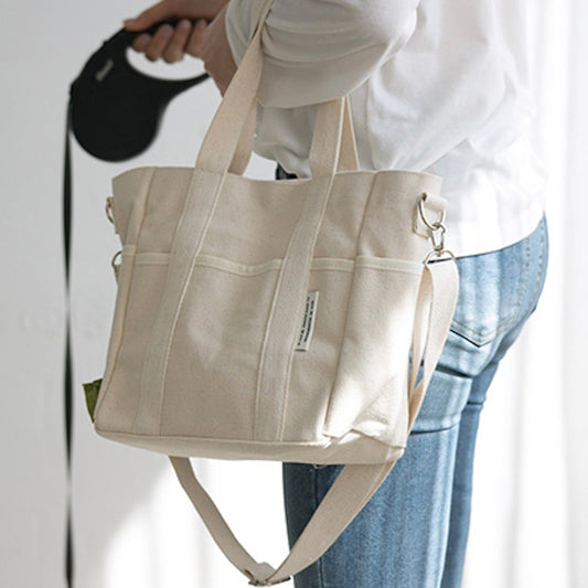 ※予約販売【BITE ME】Dog Walking Bag canvas（ivory）