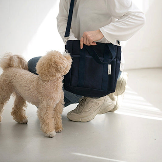 ※予約販売【BITE ME】Dog Walking Bag canvas（Navy）